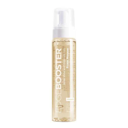 Style Factor EDGE BOOSTER bottle pour for quick, controlled styling.