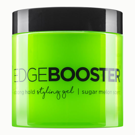 Style Factor EDGE BOOSTER bottle showing alcohol-free gel for flexible hold.