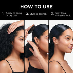 Style Factor EDGE BOOSTER frizz-control finish on polished hair.