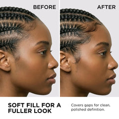Frizz control and flyaway management from Style Factor Edge Booster Hideout.