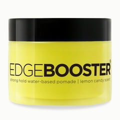 Style Factor Edge Booster lemon candy jar highlights high shine and hydration