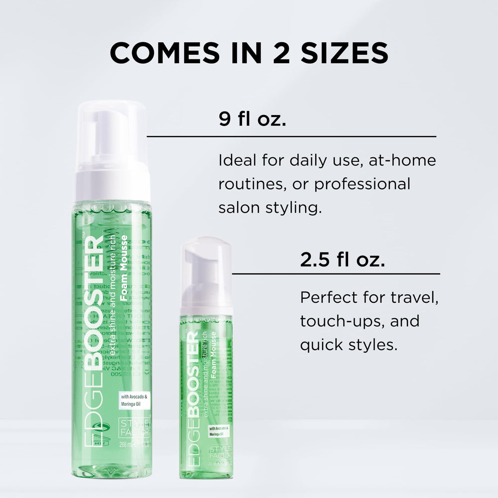 Style Factor EDGE BOOSTER supports protective styles like braids and locs.