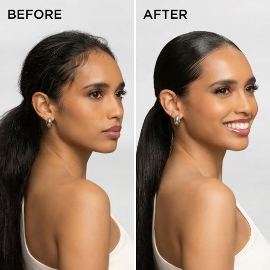 Style Factor Edge Booster stick in hand for quick, mess-free styling