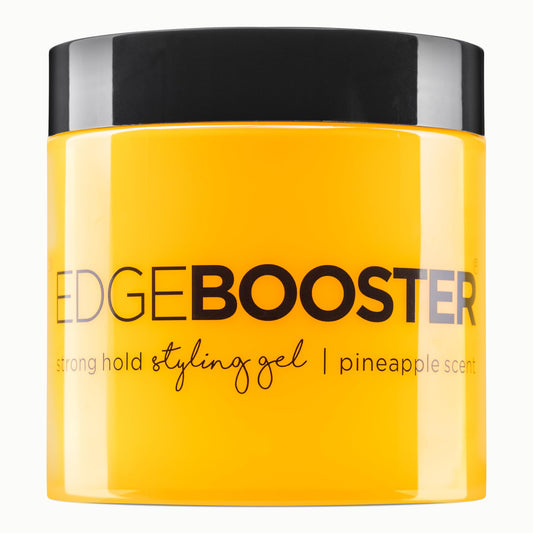 Style Factor EDGE BOOSTER gel bottle for strong hold and frizz control.
