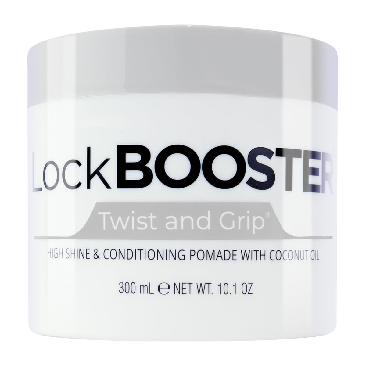 Style Factor Lock BOOSTER bottle front showing strong hold without buildup