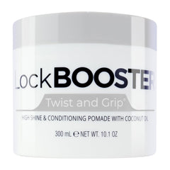 Style Factor Lock BOOSTER bottle front showing strong hold without buildup