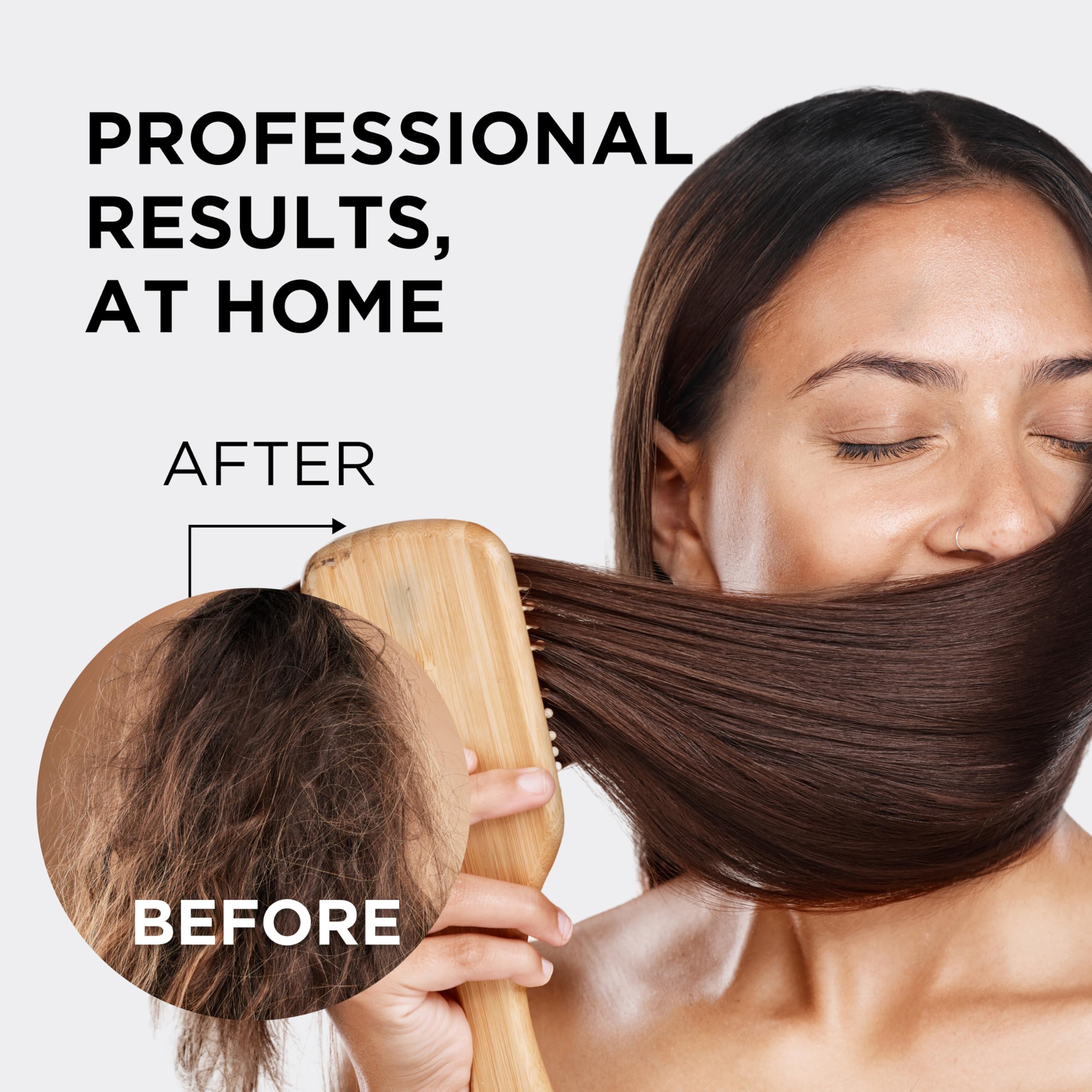 Style Factor Wigout hair shines with a silky finish in this close-up.