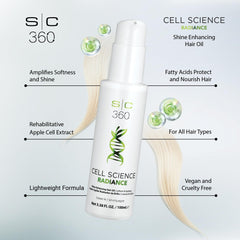 A few drops of StyleCraft SC360 oil pour for lightweight conditioning.