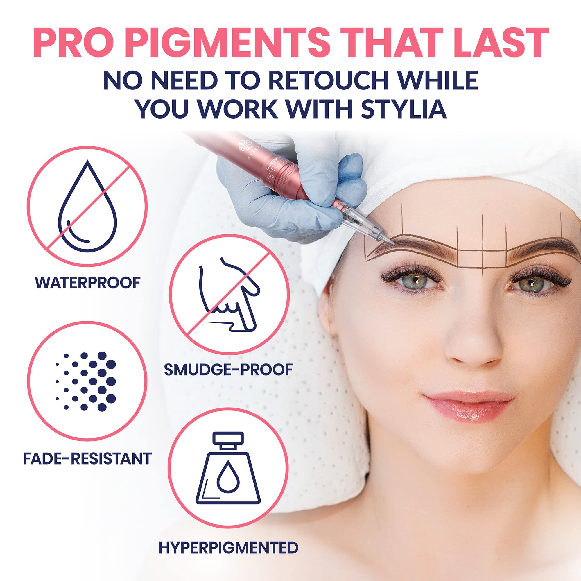 Stylia precision-mapping focus enhances defined brow arches