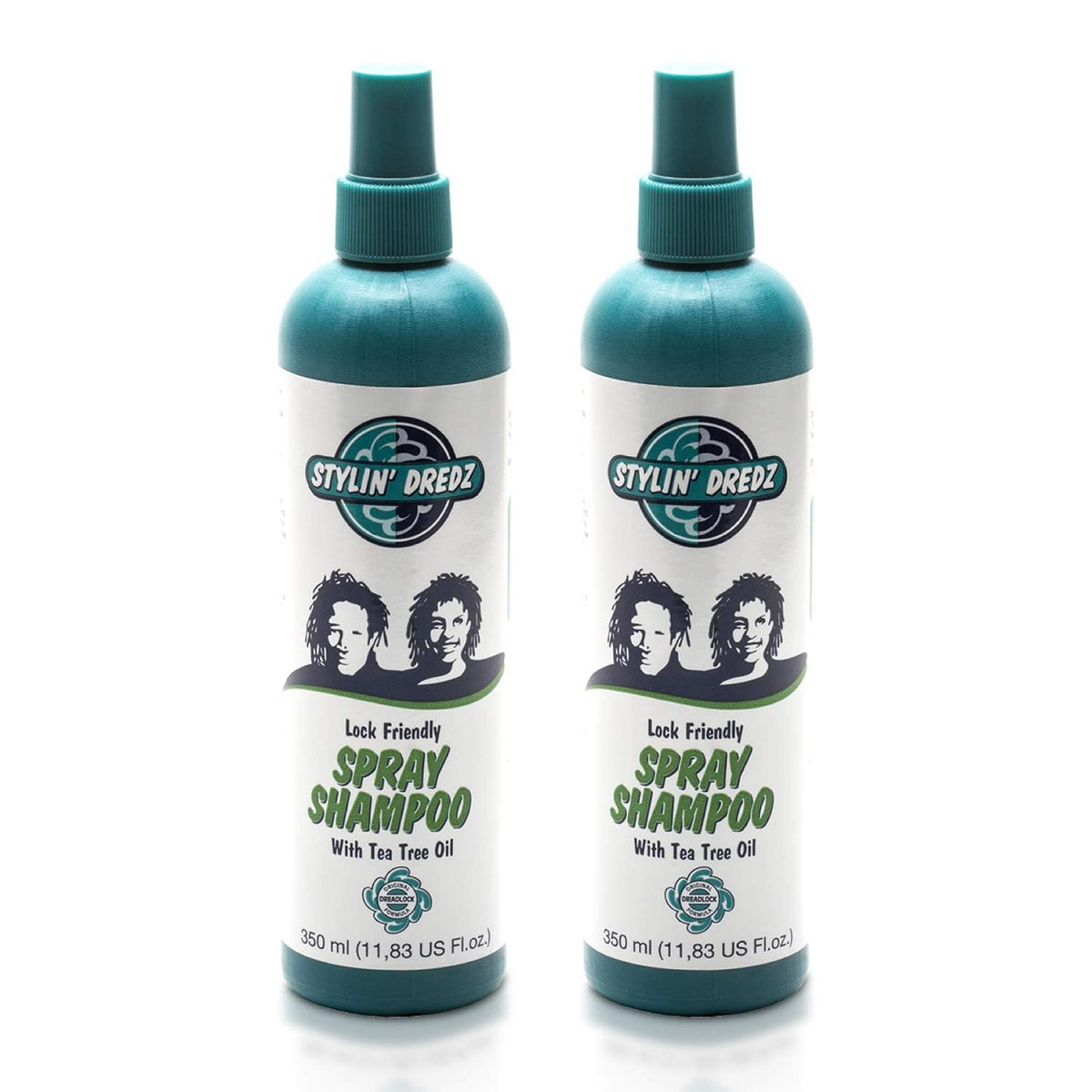 Stylin Dredz tea-tree shampoo bottle for residue-free dreadlock cleansing