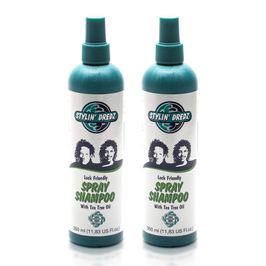 Stylin Dredz tea-tree shampoo bottle for residue-free dreadlock cleansing