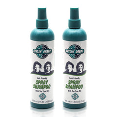 Stylin Dredz tea-tree shampoo bottle for residue-free dreadlock cleansing