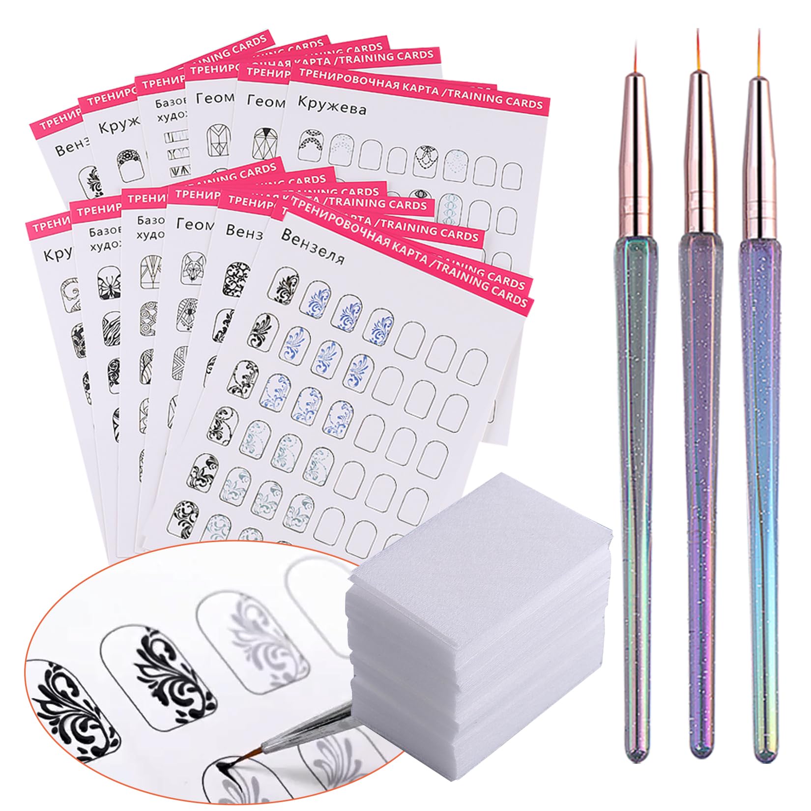 STZPRONAIL pattern tracing to create DIY nail stickers at home