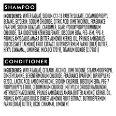 Herbal almond fragrance notes in Suave shampoo and conditioner blend.