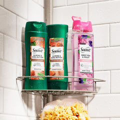 Suave Almond Shea Butter Shampoo ingredients highlight nourishing aid for parched strands