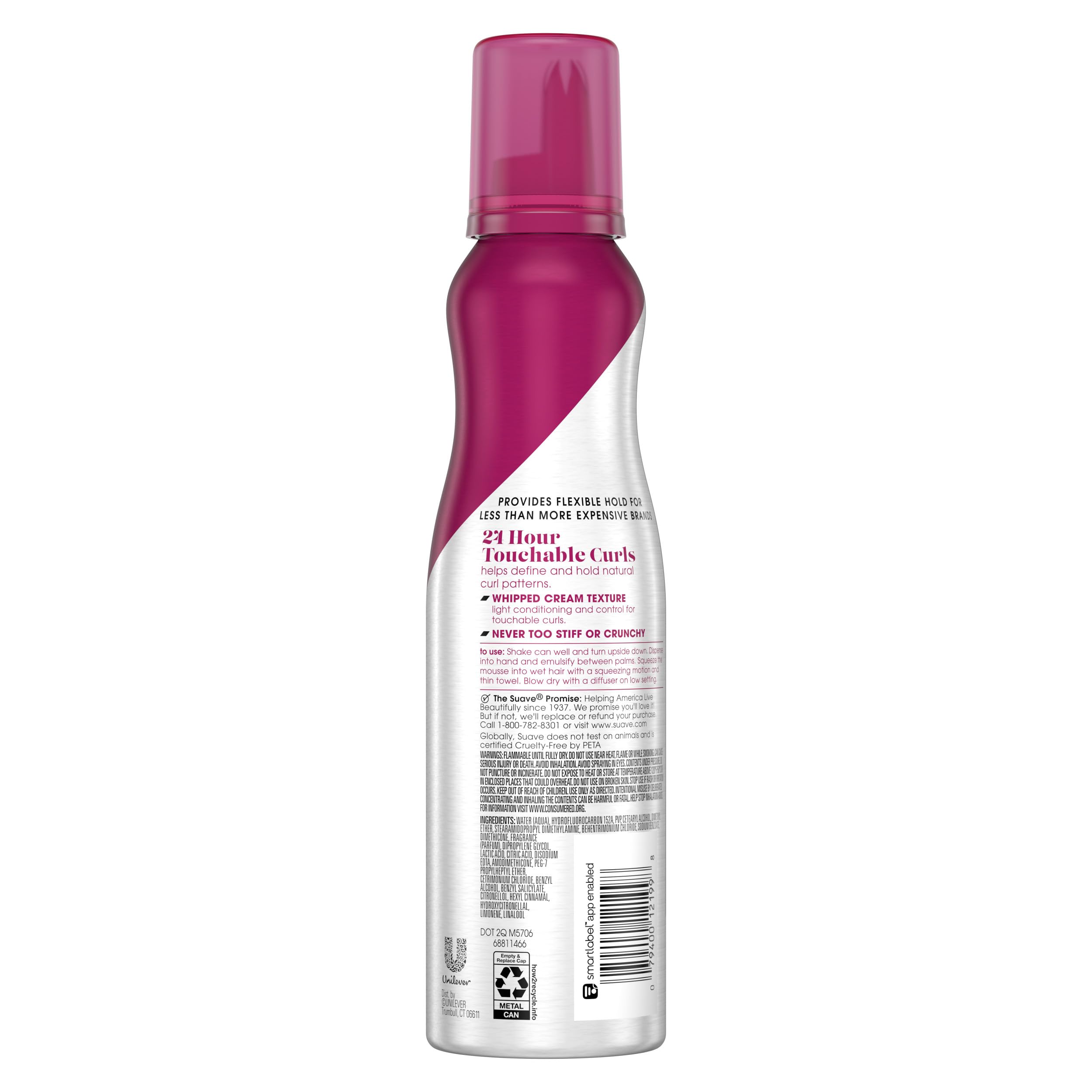 Close up of whipped mousse texture showing velvety consistency for soft curls