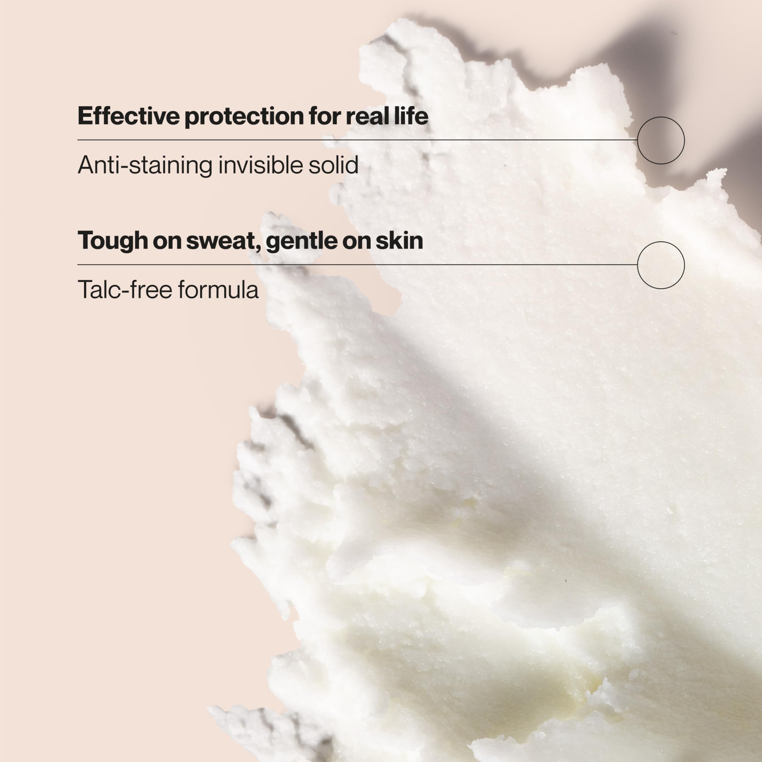 Close-up of applying Suave Cocoa Butter & Shea deodorant for smooth glide.