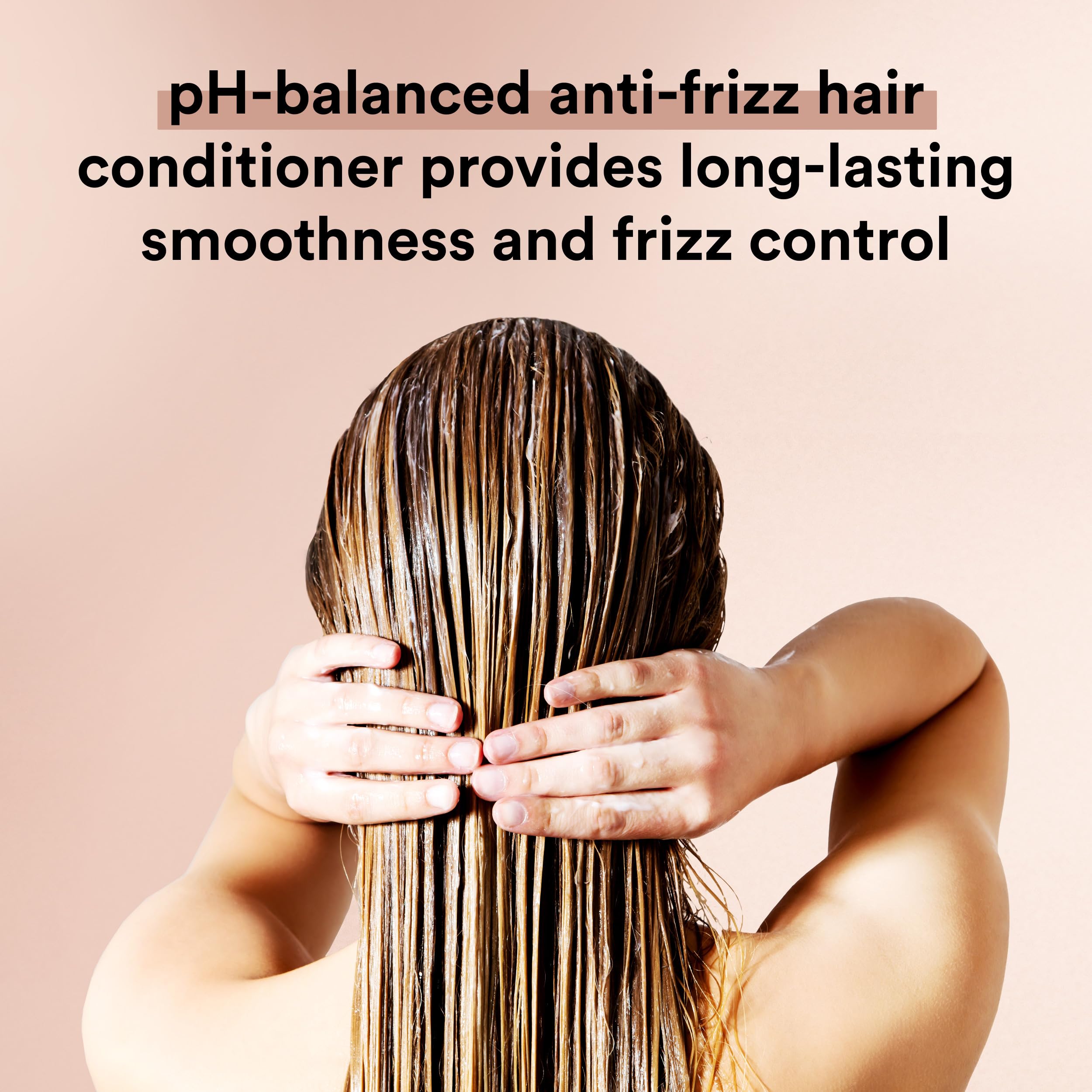 Close-up of color-treated hair with color-safe care from Suave Keratin Infusion
