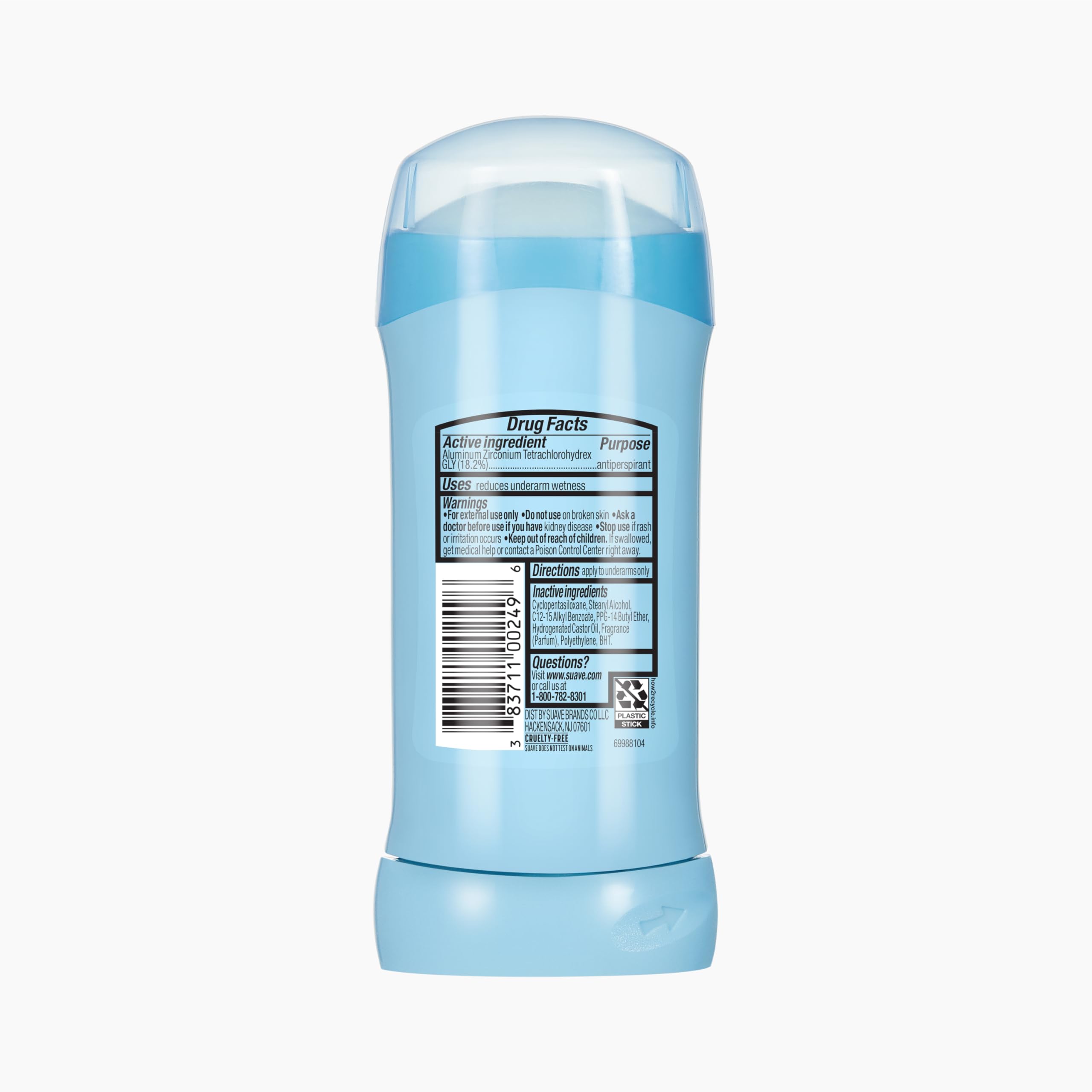 Cruelty-free Suave Fresh underarm deodorant