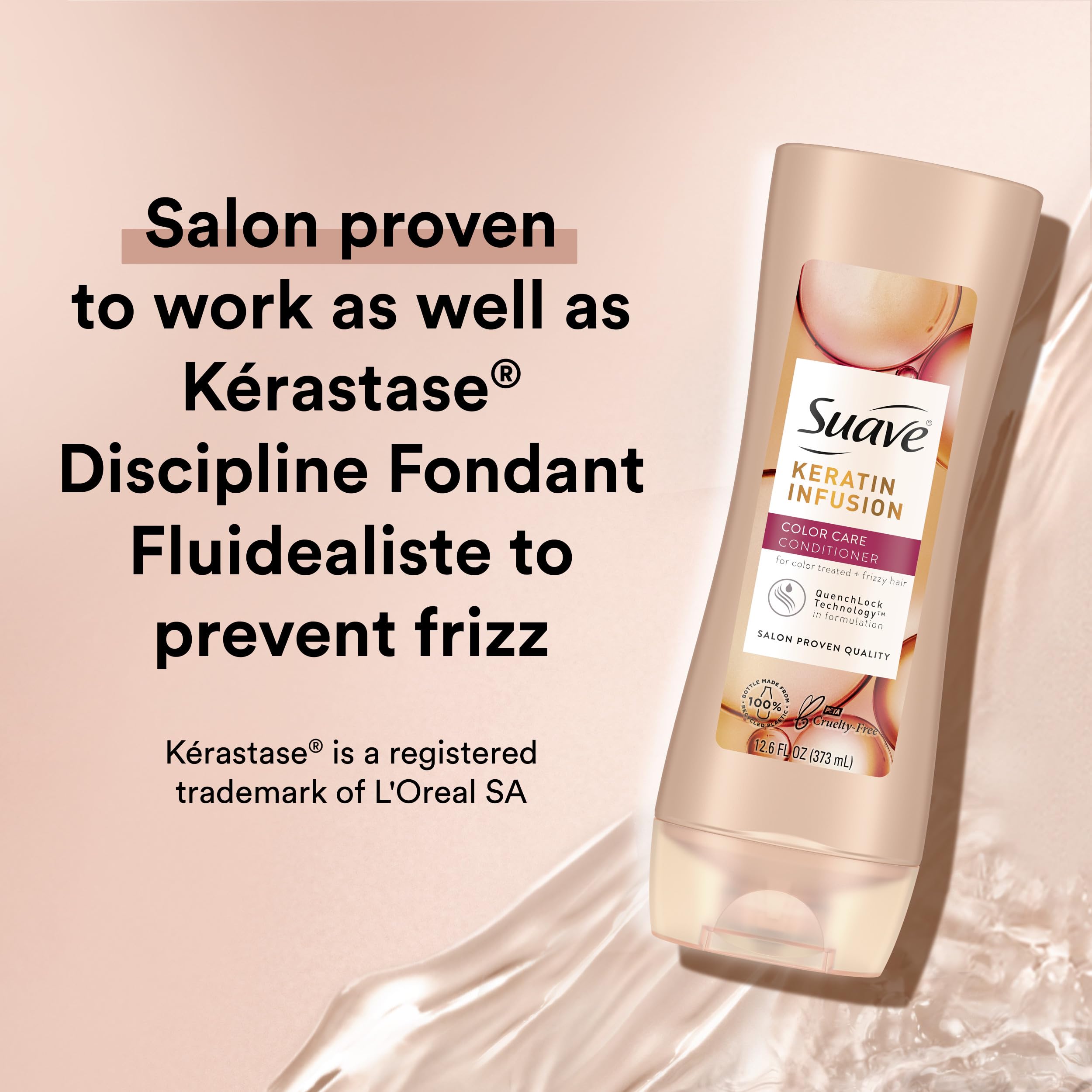 Conditioner dispensing shows detangling support for soft, manageable hair