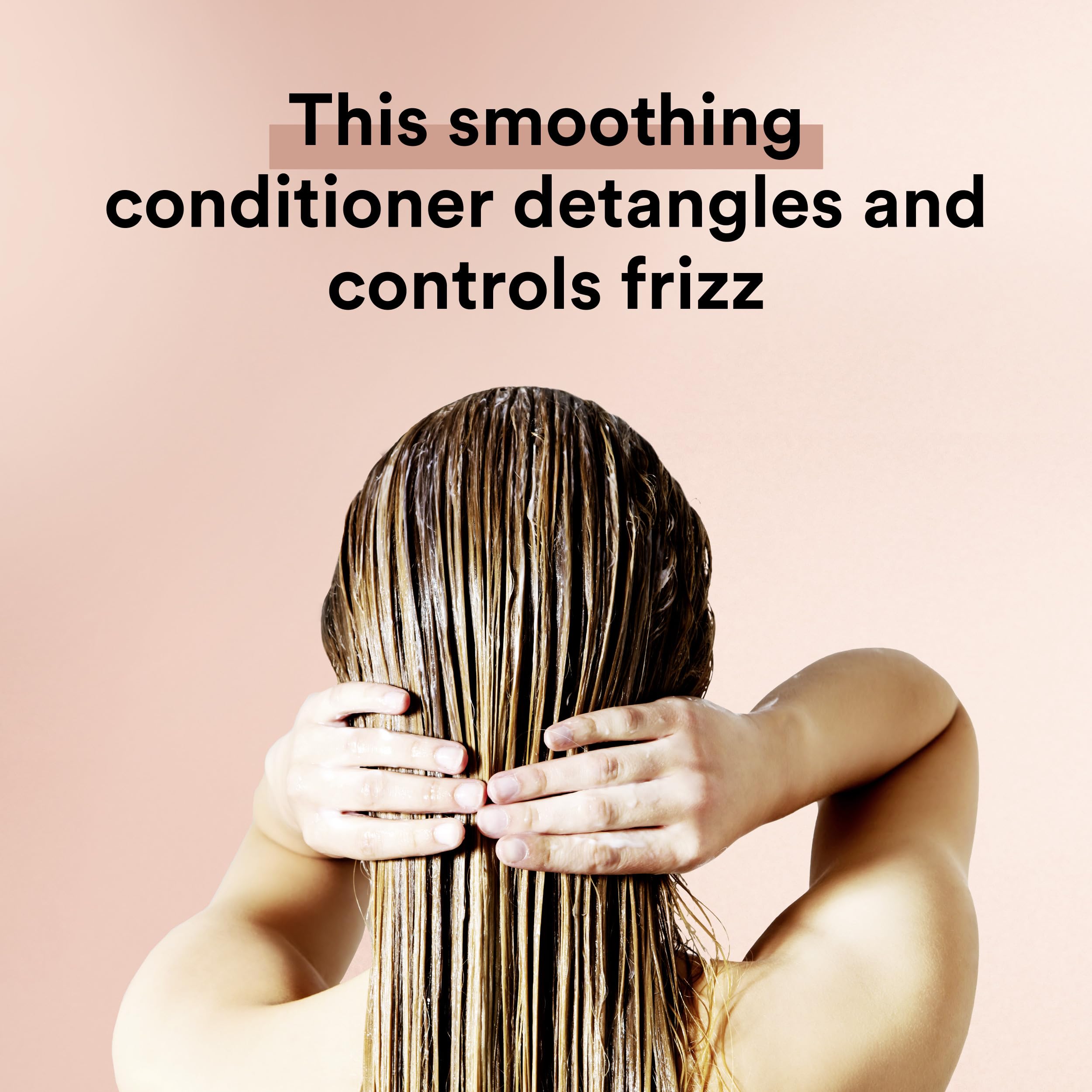 Suave Keratin Infusion duo set on display for smoothing results