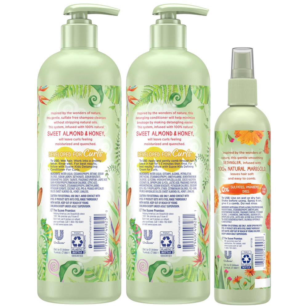 Suave Kids shampoo cap close-up showing tear-free formula