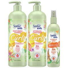 Suave Kids shampoo bottle front with almond honey scent for gentle cleansing