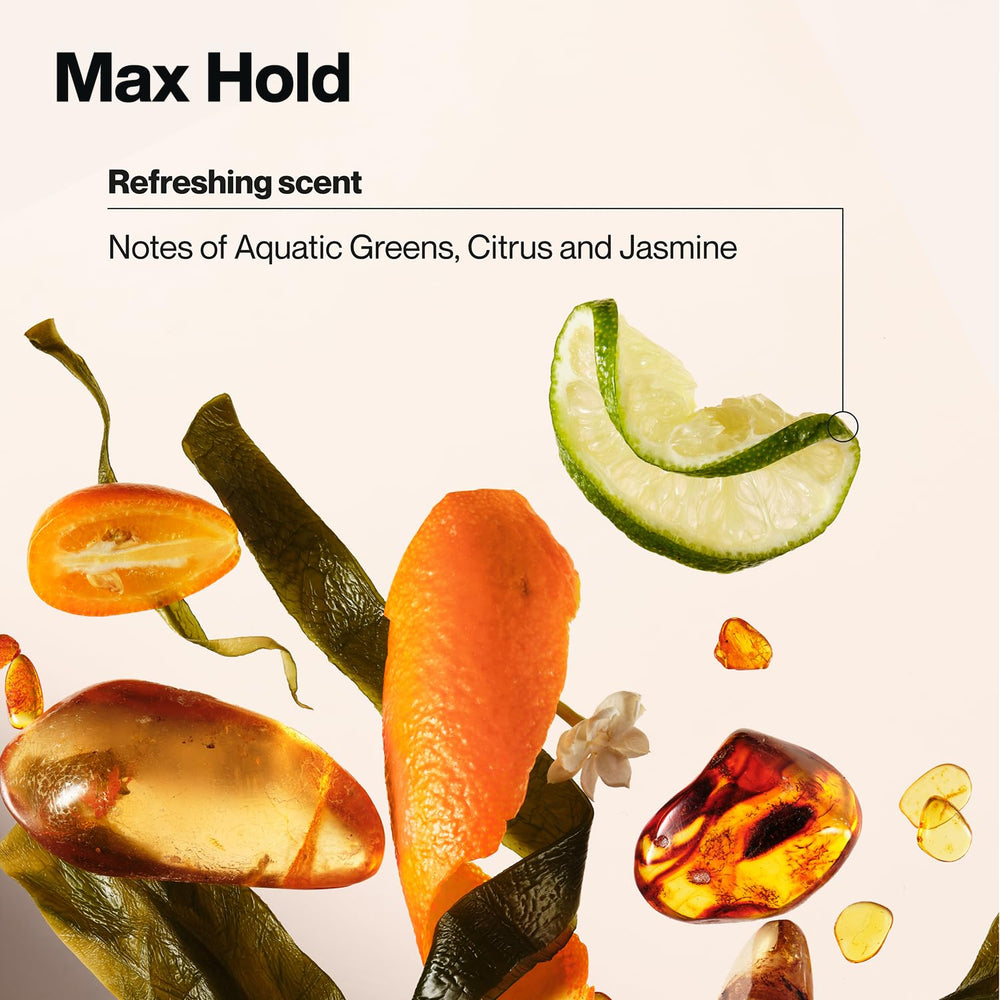 Packaging of Suave Max Hold Hairspray 4-piece set on display.