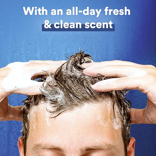 Suave Men on shower shelf conveys clean masculine routine.