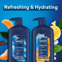 Suave Men Cedarwood & Mandarin scent pack on display.