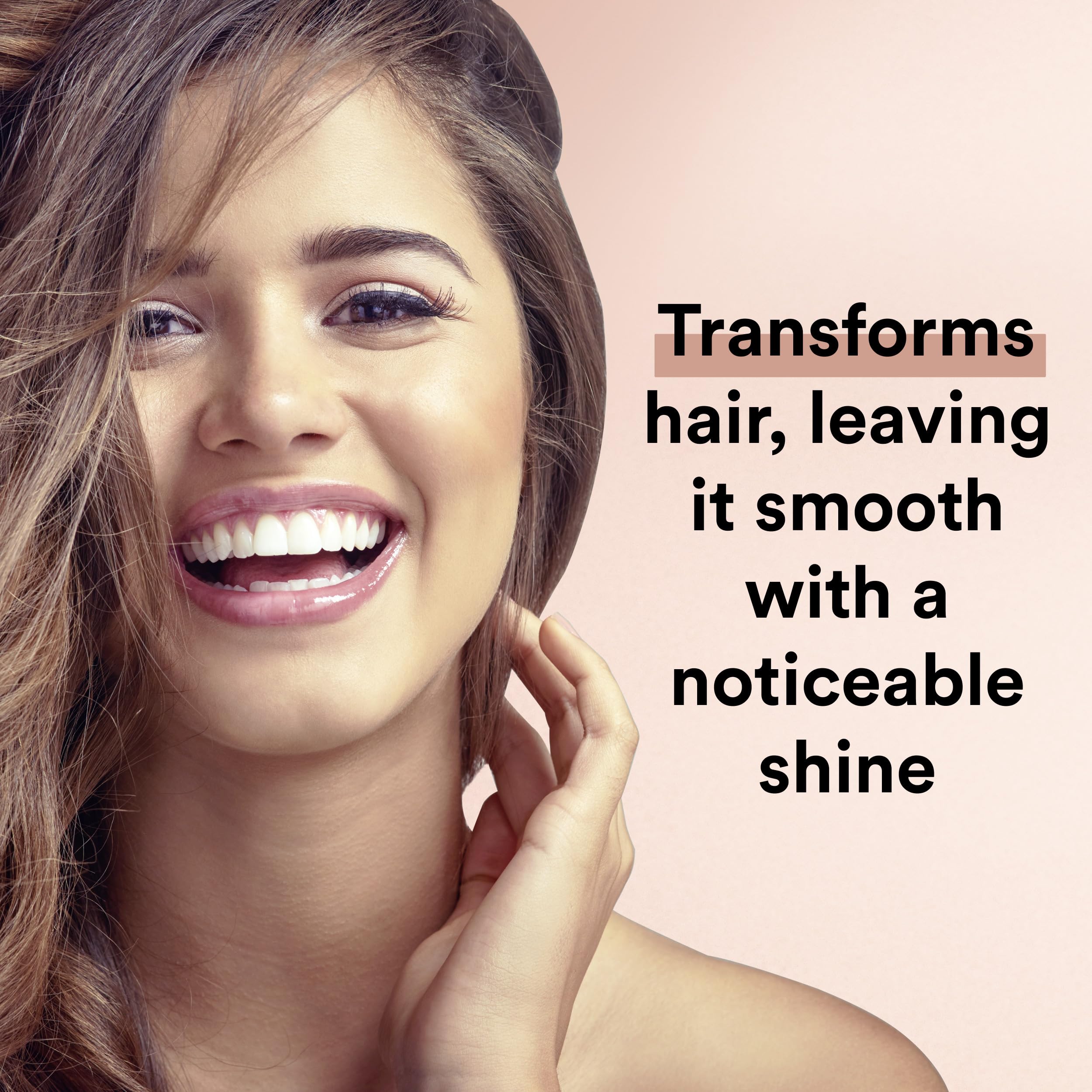 Suave Moroccan Oil Infusion Conditioner close-up shows rich hydration.