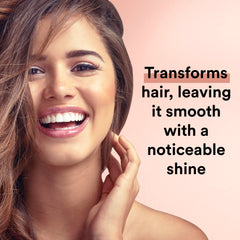 Suave Moroccan Oil Infusion Conditioner close-up shows rich hydration.