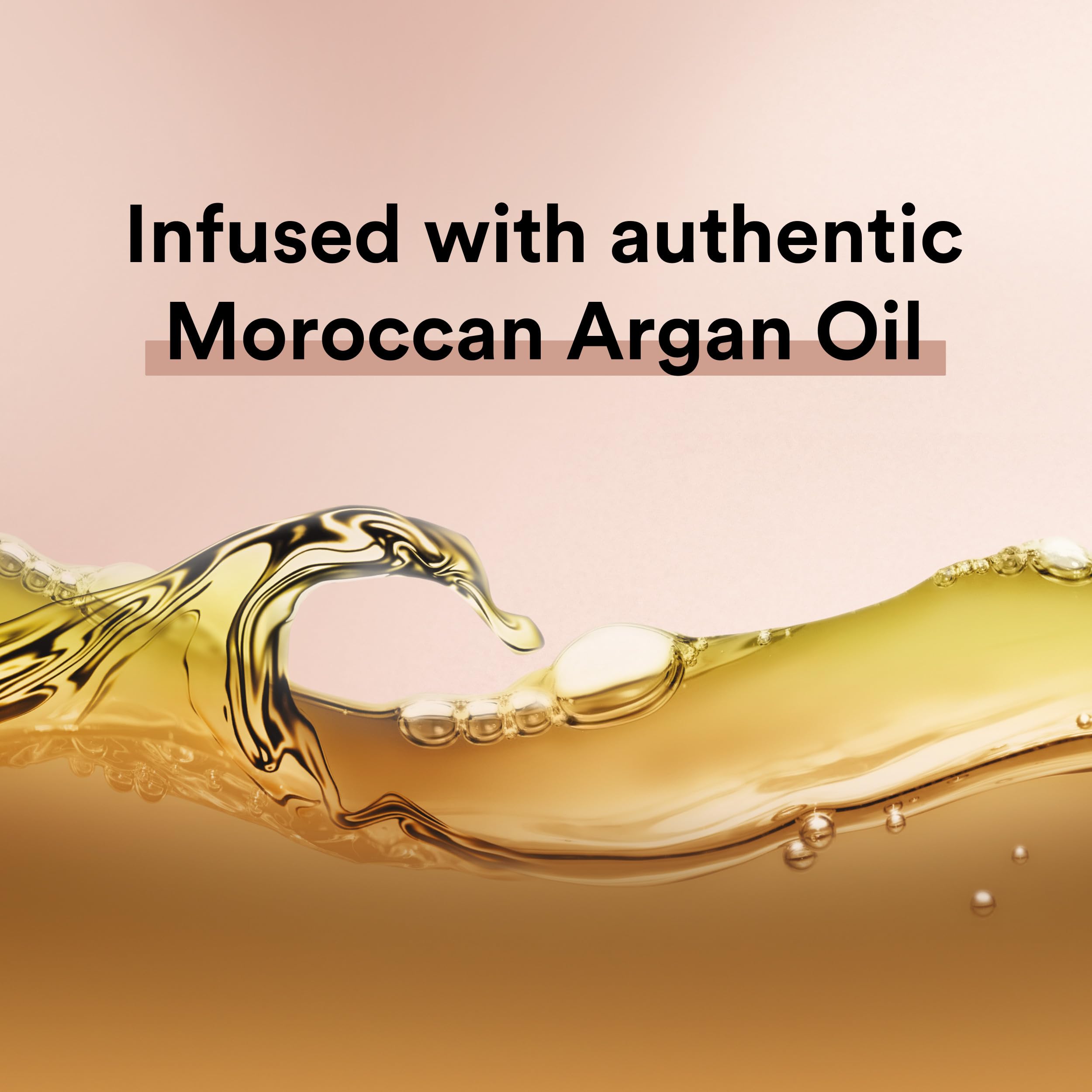 Detangled, frizz-free hair with Suave Moroccan Oil Infusion Conditioner.