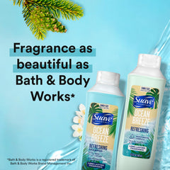 Suave Ocean Breeze conditioner bottle delivering softness and detangling ease.