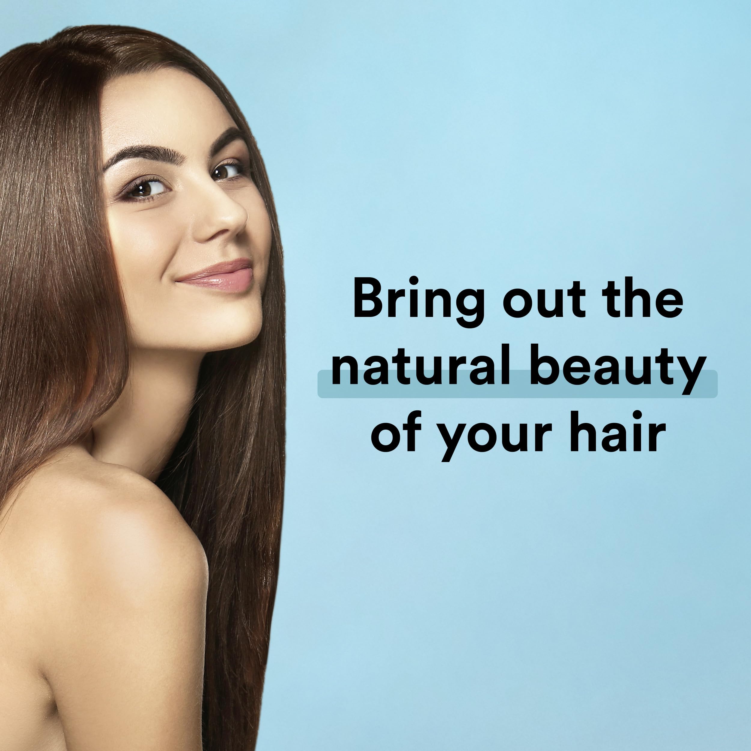 Shampoo pour stream shows refreshing cleanse with sea algae extract.