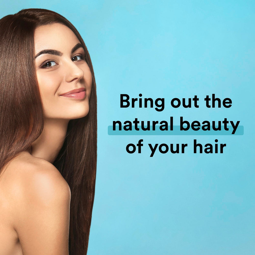 Shampoo pour stream shows refreshing cleanse with sea algae extract.