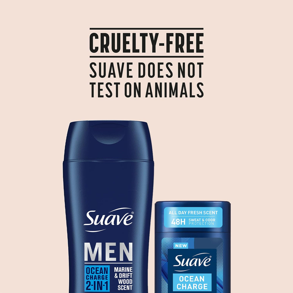 Ocean Charge deodorant going on clear with no white marks