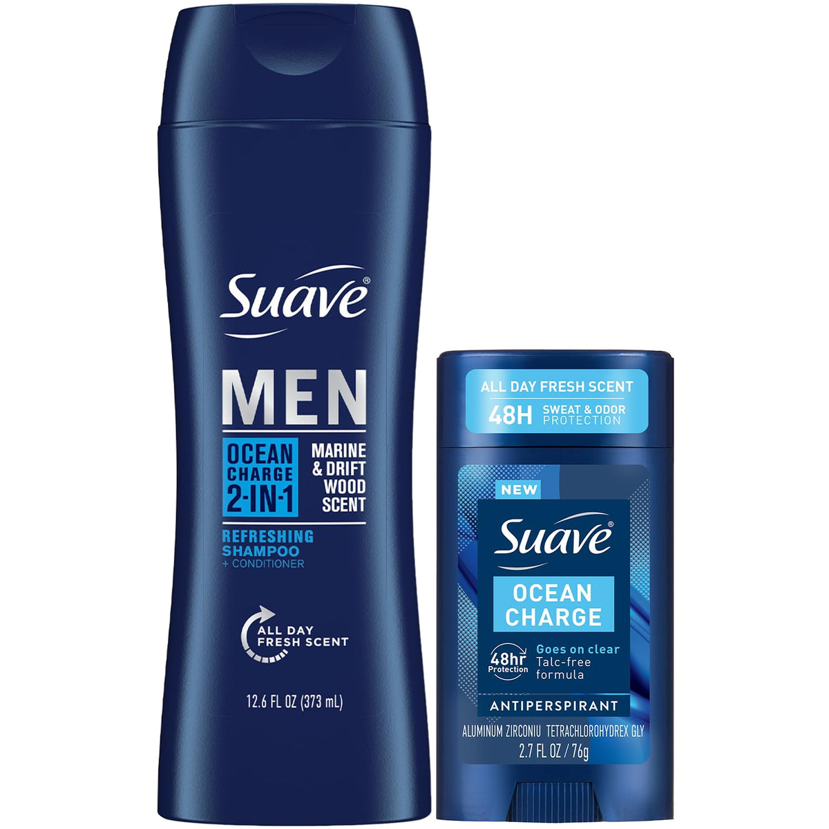 Suave Ocean Charge duo pack ready for daily grooming routine