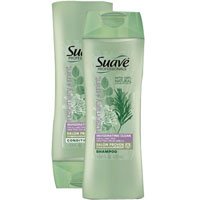 Suave Professionals Rosemary Mint conditioner bottle for refreshed hair and easy detangling.