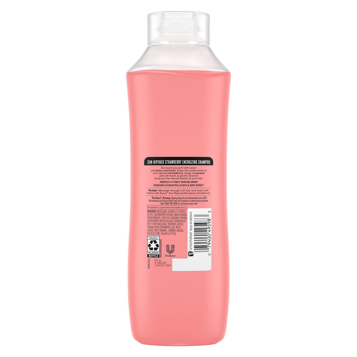 Family-size Suave Sun-Ripened Strawberry Shampoo 2-pack for shared use in the bathroom