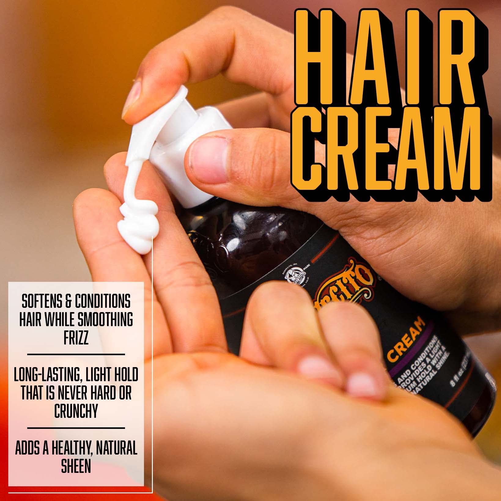 Suavecito Hair Cream suitable for dry hair styling sessions.