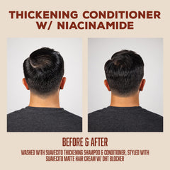 Suavecito after-use hair shot reveals smoother, more polished hair feel.