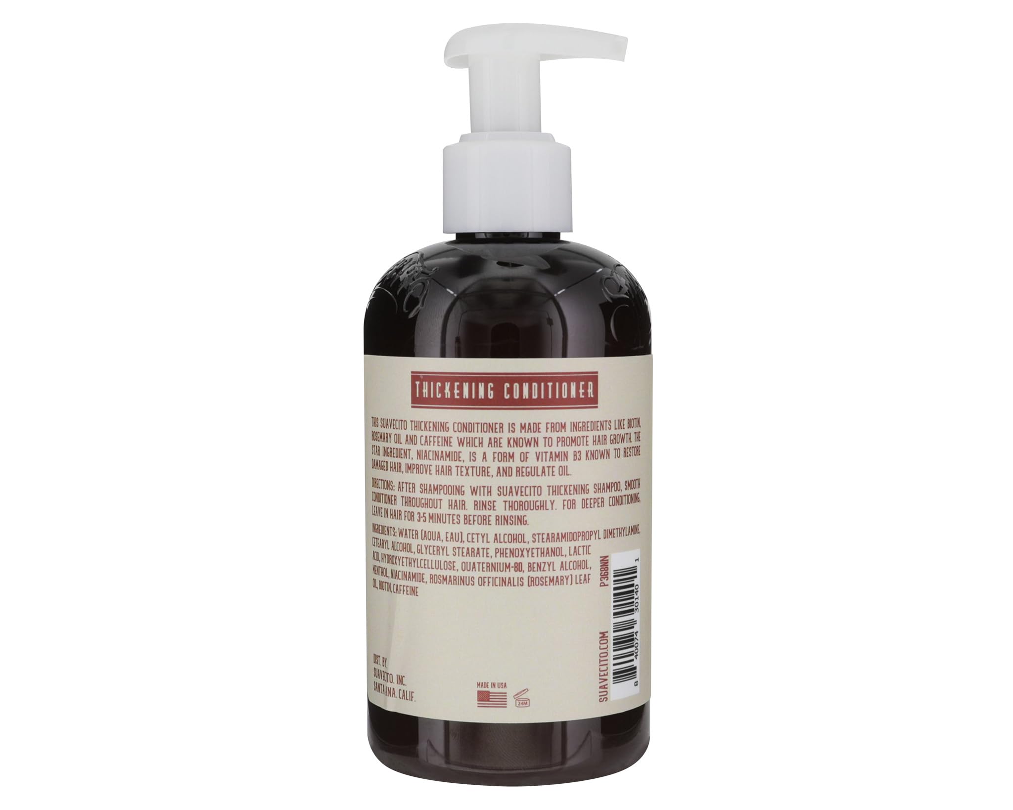 Applying Suavecito conditioner to hair shows easy, even distribution and smooth detangling.