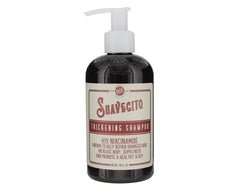 Suavecito Thickening Shampoo bottle shows Niacinamide for fuller-looking hair.