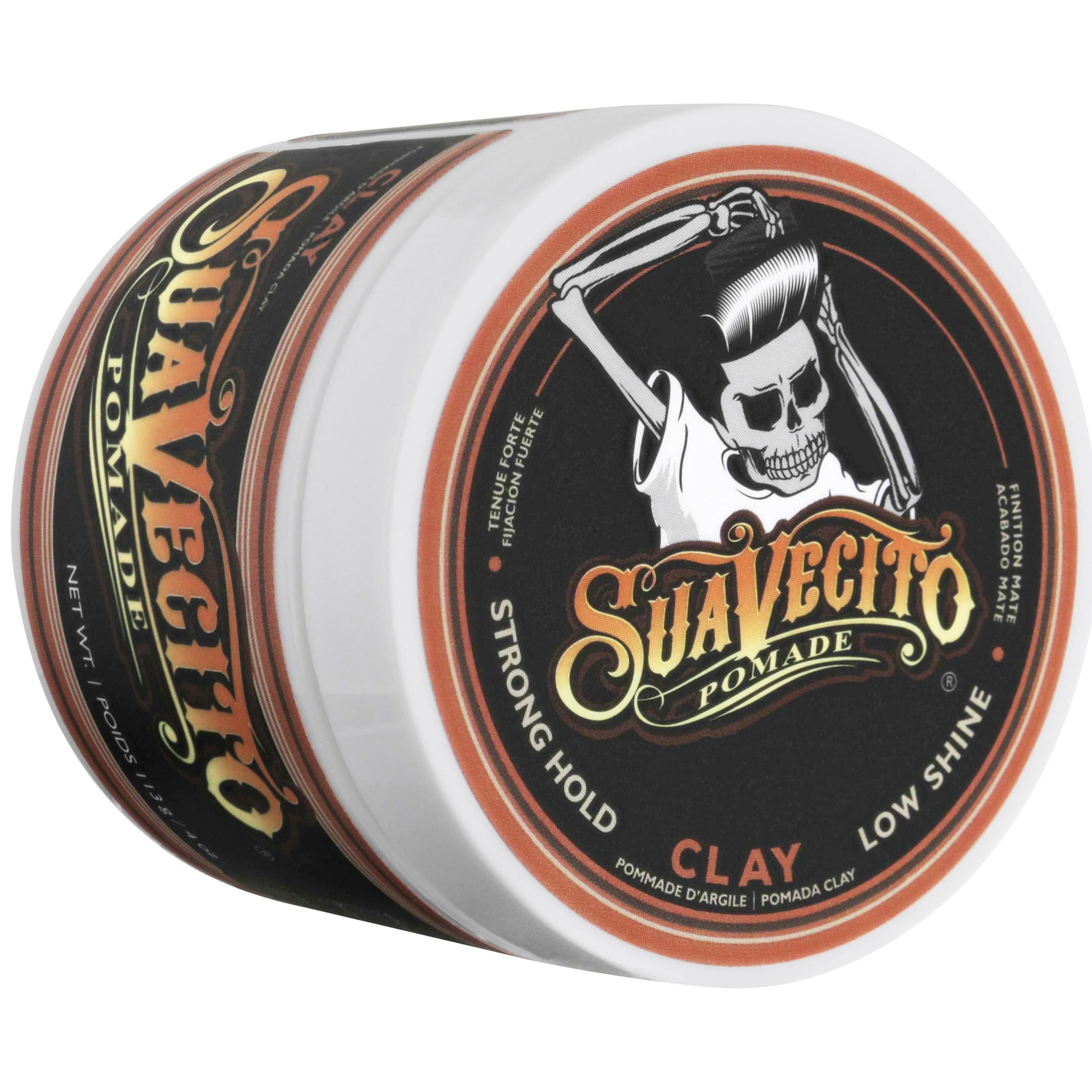 Styling short-to-medium hair with Suavecito Pomade Firme Clay