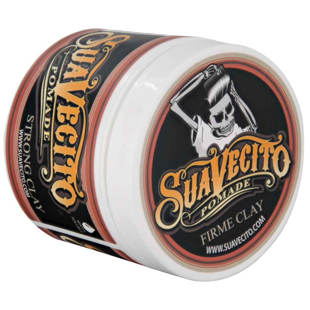 Styled hair using Suavecito Pomade Firme Clay for defined texture