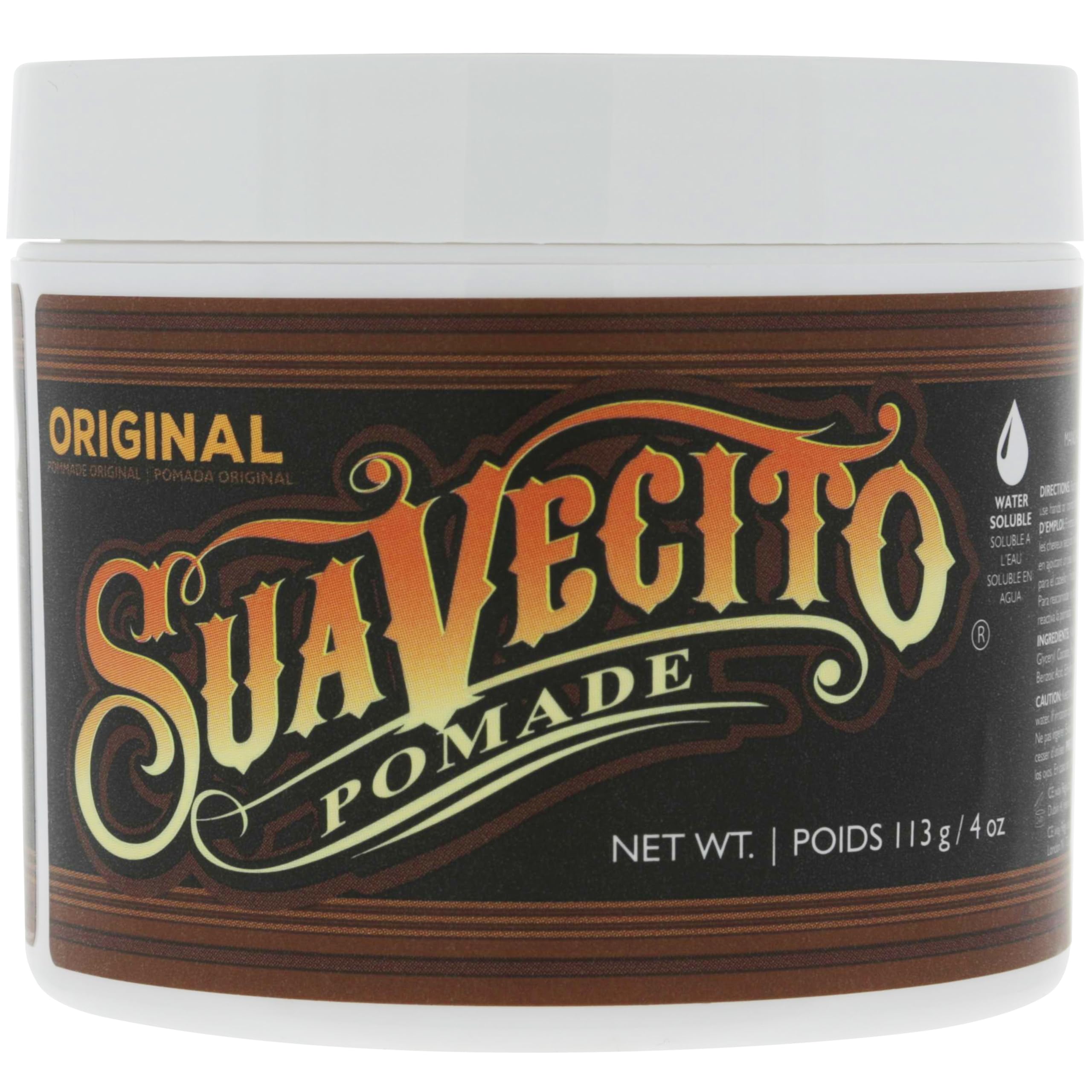 Flake-free finish achieved with Suavecito Pomade Original Hold