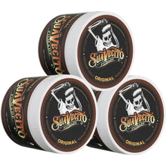 Hair-styling application scene with Suavecito Pomade Original Hold