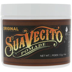 Water wash-out demonstration of Suavecito Original Pomade after use.