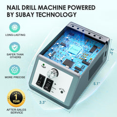 Subay all-in-one acrylic nail drill supports multiple nail tasks